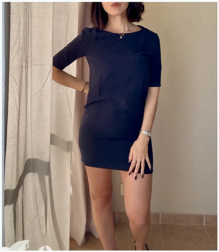 Robe American Vintage bleue marine taille XS très bon état - photo numéro 2