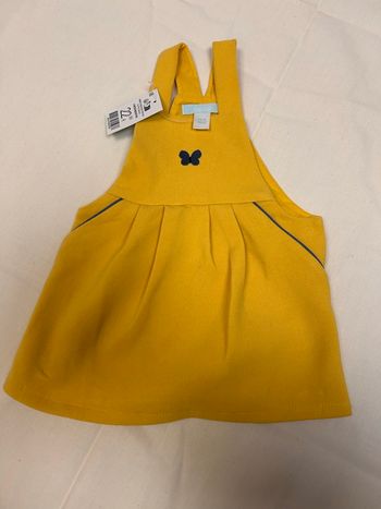 Robe jaune doublée Obaïbi 3 mois