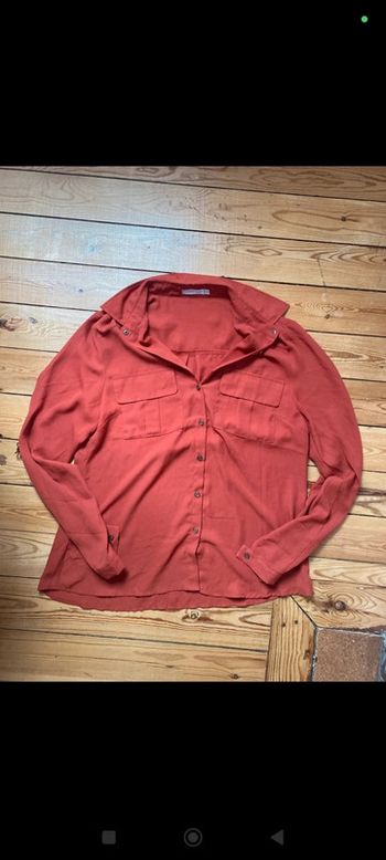 Chemise légère terracotta
