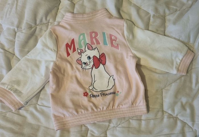 Sweat rose blanc Marie disney 12 mois - photo numéro 2