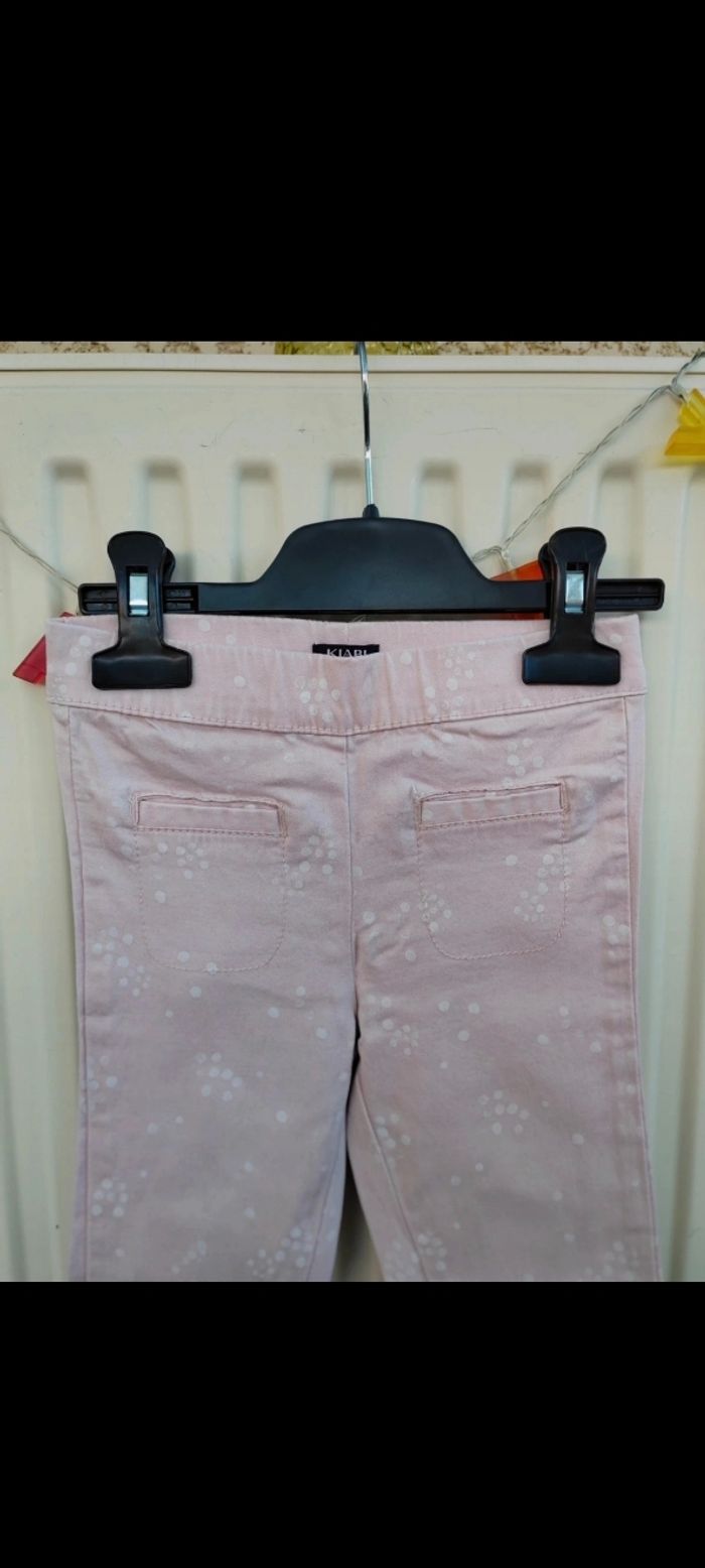 👖Pantalon slim rose à pois blanc 5 ans Kiabi - photo numéro 4