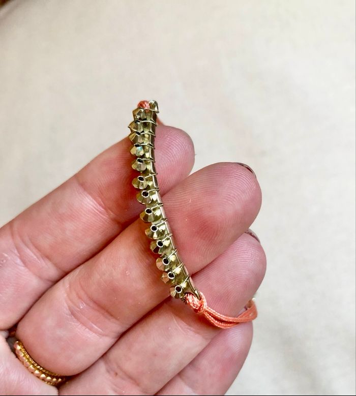 💜 Bracelet orange & doré Bala boosté 💜 - photo numéro 7