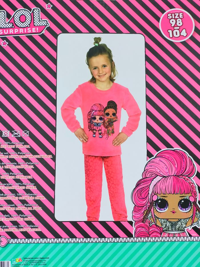 Pyjama 2 piéces doux L.O.L SUPRISE ! rose 98/104 cm Neuf - photo numéro 2
