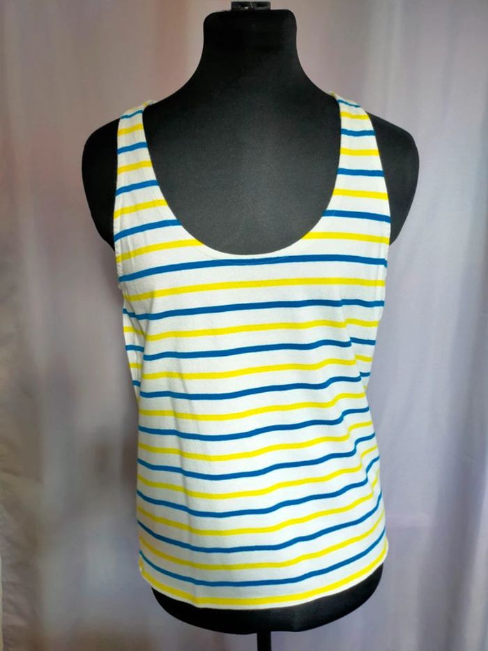 Débardeur marinière rayé – Petit Bateau – T. M