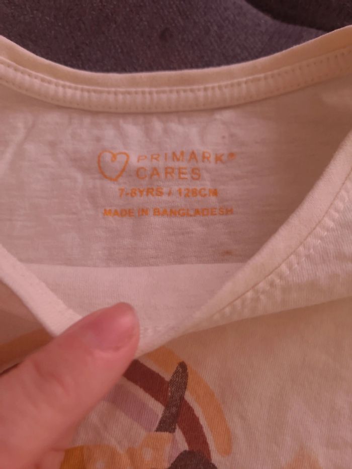 Haut manches courtes fille 7 8 ans 128 cm - photo numéro 3