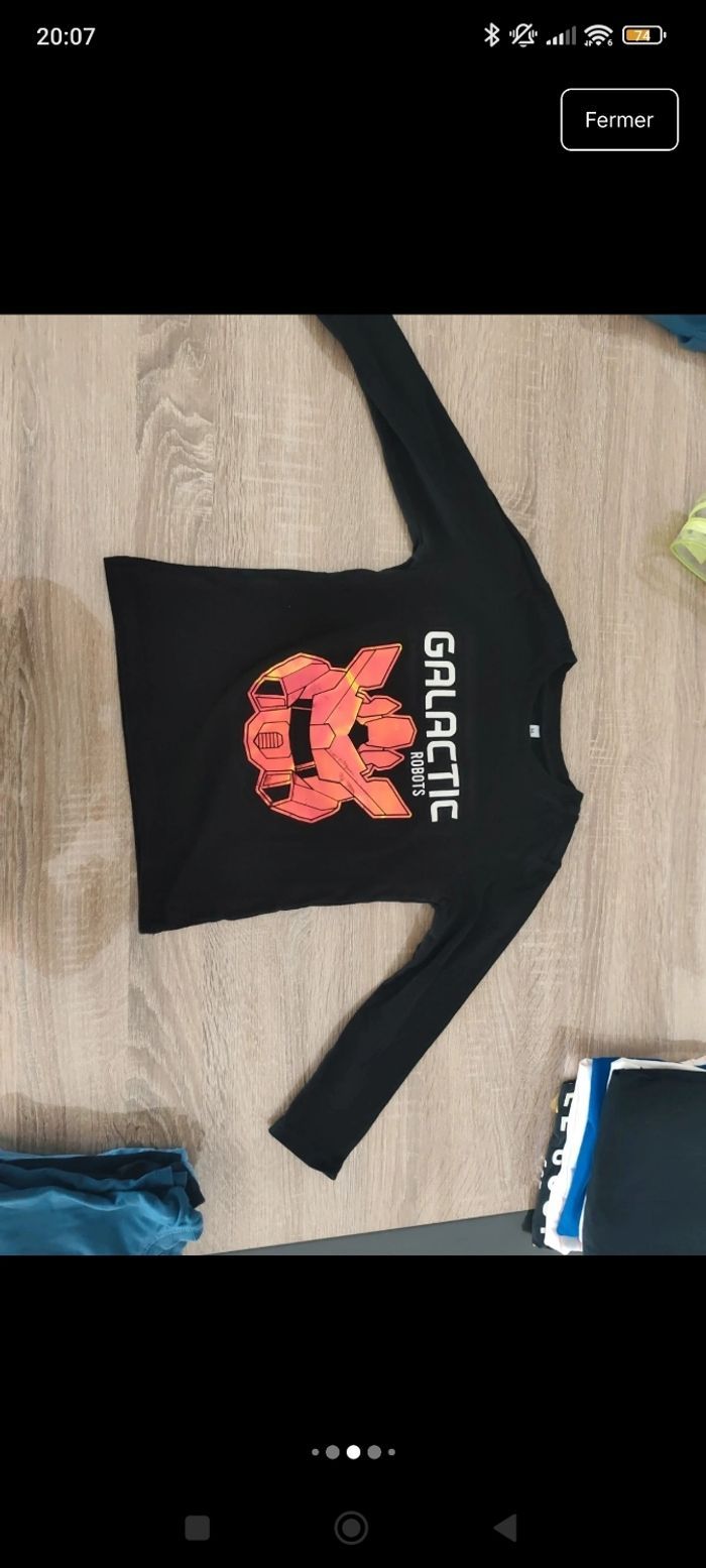 Lot 8 tee-shirts ML et MC garçon 6 ans - photo numéro 5