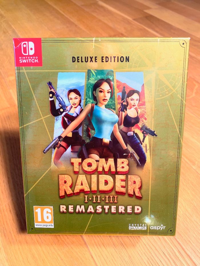 Tomb raider 1,2,3, remastered deluxe edition - Switch - coffret neuf