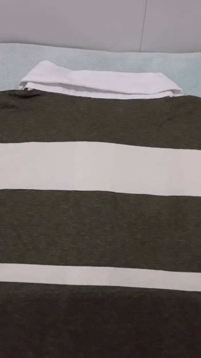 Polo celio vert et beige - photo numéro 8