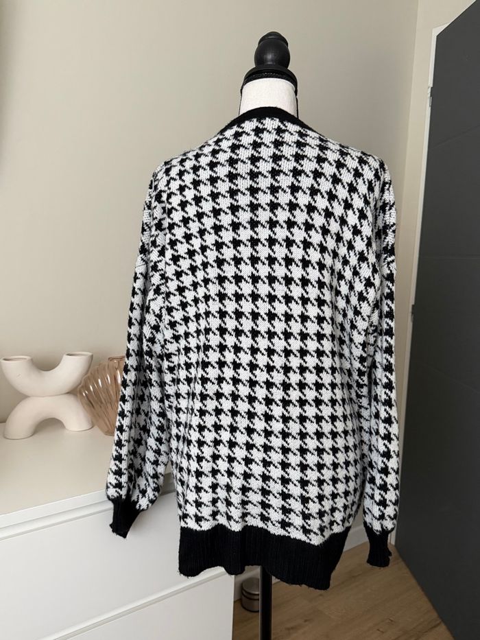 Gilet motifs pieds de poules - photo numéro 3