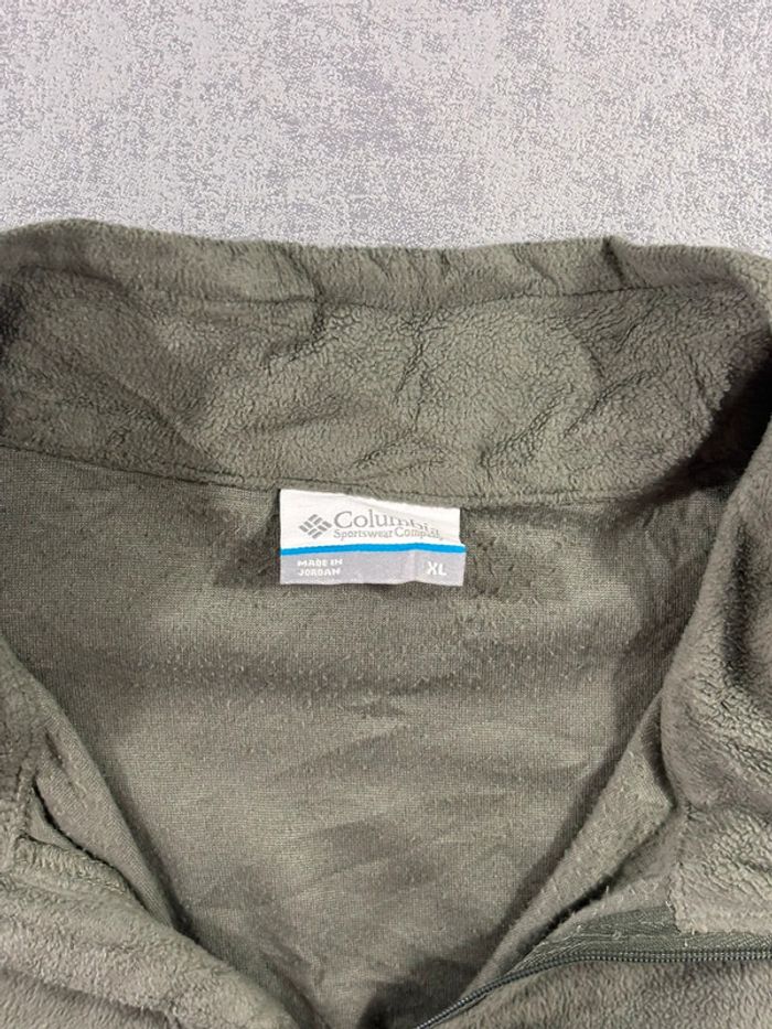Polaire 1/4 Zip / Quarter zip Columbia Vert clair Taille XL - photo numéro 6