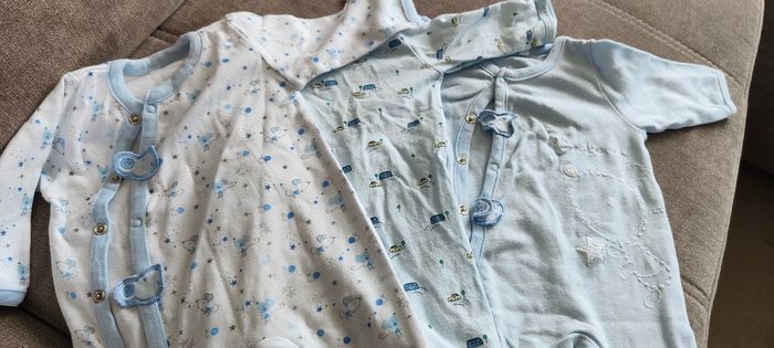Lot de 5 pyjamas coton  1 mois 54/56 cm