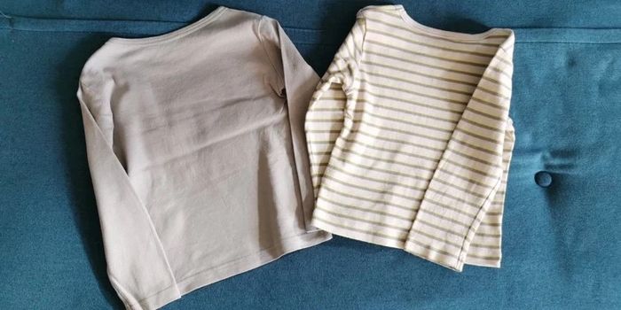 Lot 2 tee shirts manches longues - photo numéro 2