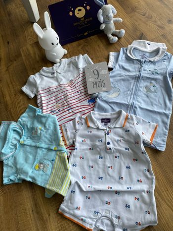 Lot 4 combinaisons Sergent Major garçon – 9 mois – été – comme neuf