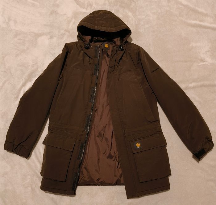 Parka Carhartt authentique marron – Taille S – Très bon état - photo numéro 2