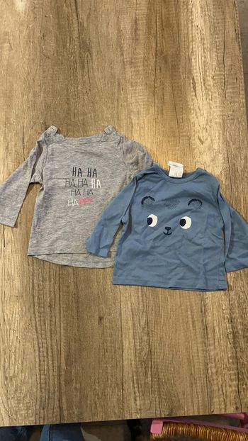 Tee shirt manche longue taille 6 mois