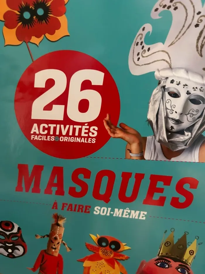 Livre 26 activités: masques à faire soi-même - photo numéro 3
