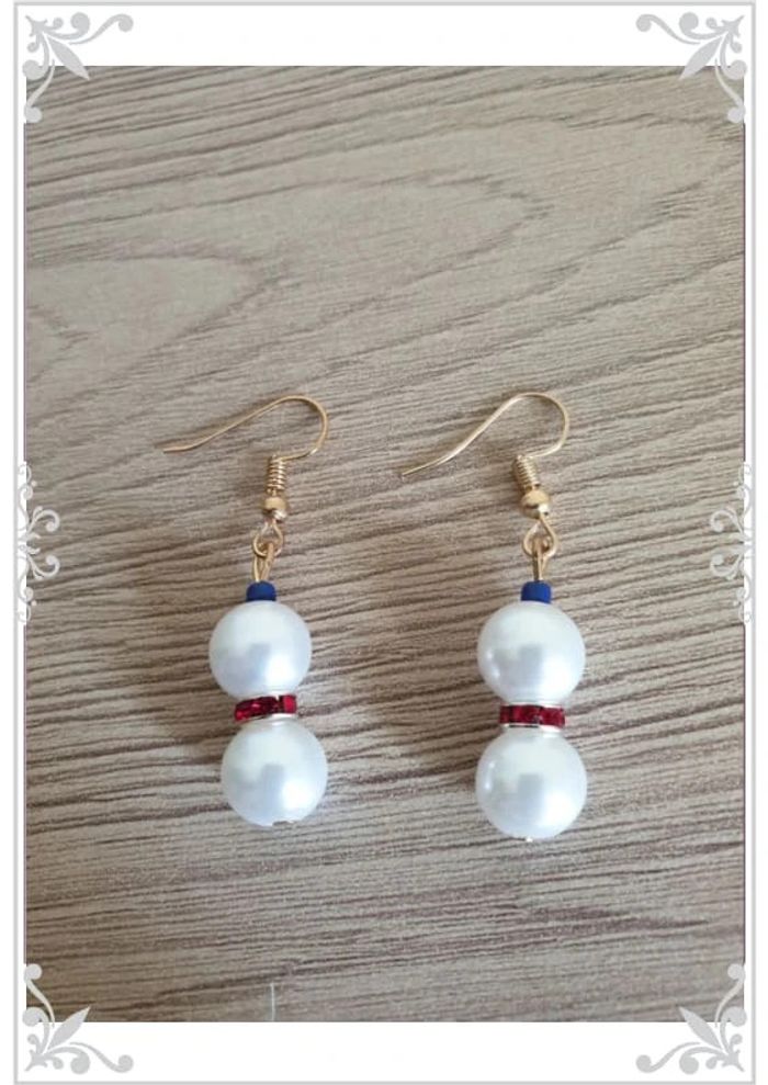 🌟Boucle d'oreille pendante boule 🌟 - photo numéro 2