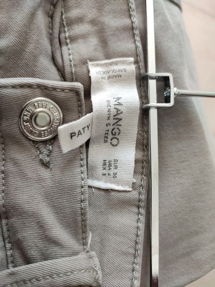 Pantalon slim gris Mango PATY - photo numéro 3