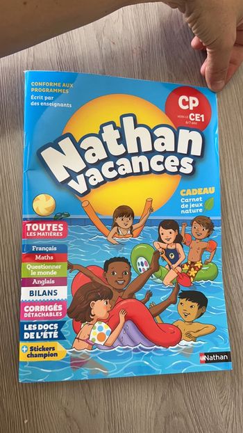 Chahuter de vacances Nathan CP/CE1