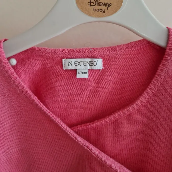 6 mois gilet bolero rose fushia - photo numéro 2