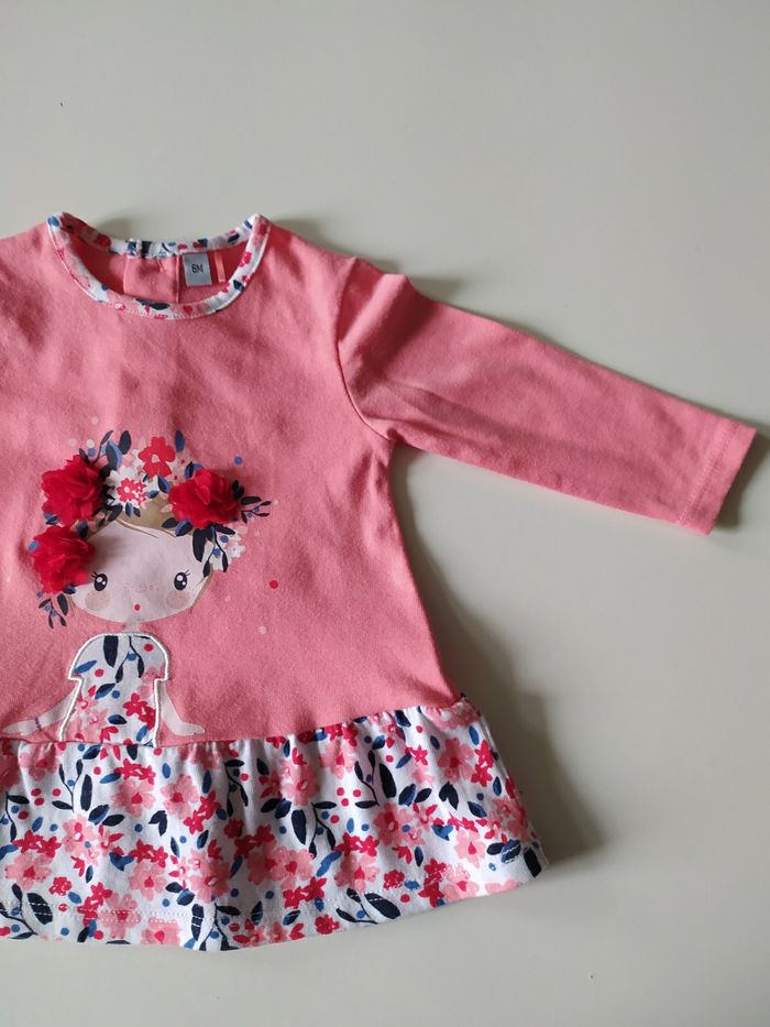 Tee shirt manches longues fille 6 mois - photo numéro 3