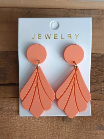 Boucles d'oreilles corail
