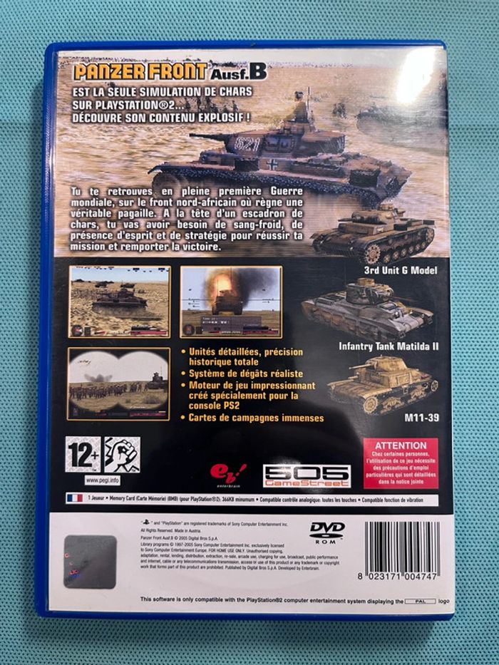 Panzer Front Ausf.B - Playstation 2 - photo numéro 2