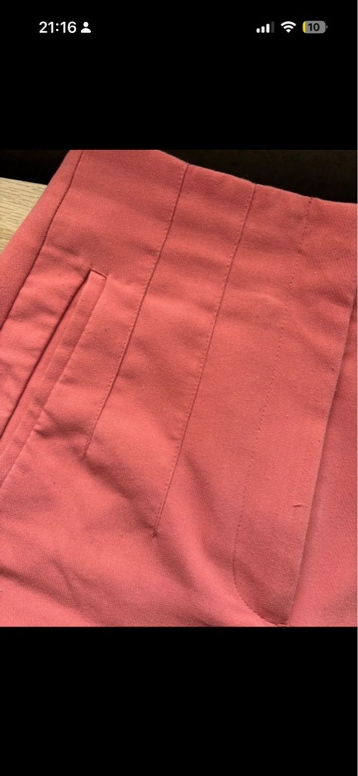 Pantalon droit rose - photo numéro 3