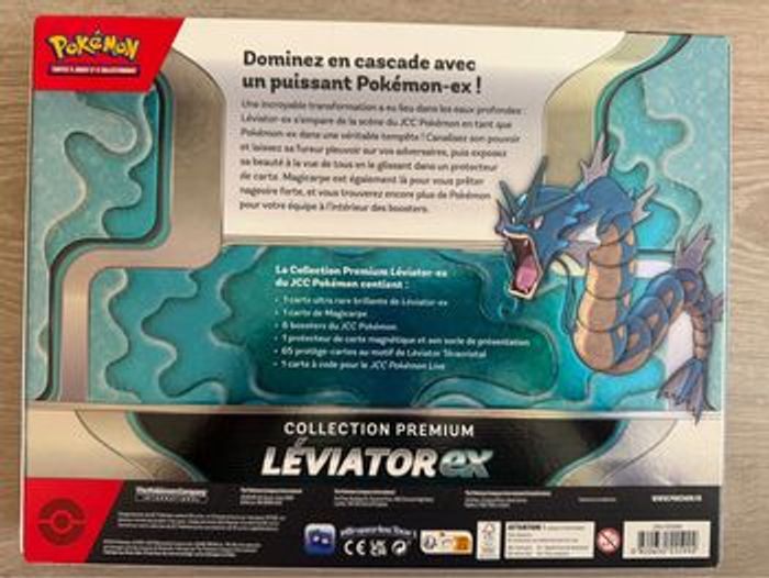 Coffret Pokémon Collection Premium Léviator EX FR Scellé - photo numéro 2