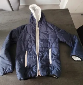 Parka garçon L bleu neuf
