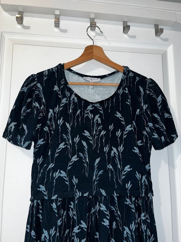 Robe bleue marine pour femme enceinte, taille L - photo numéro 2