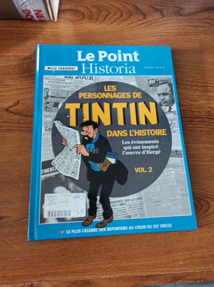 BD historia les personnages de Tintin dans l'histoire