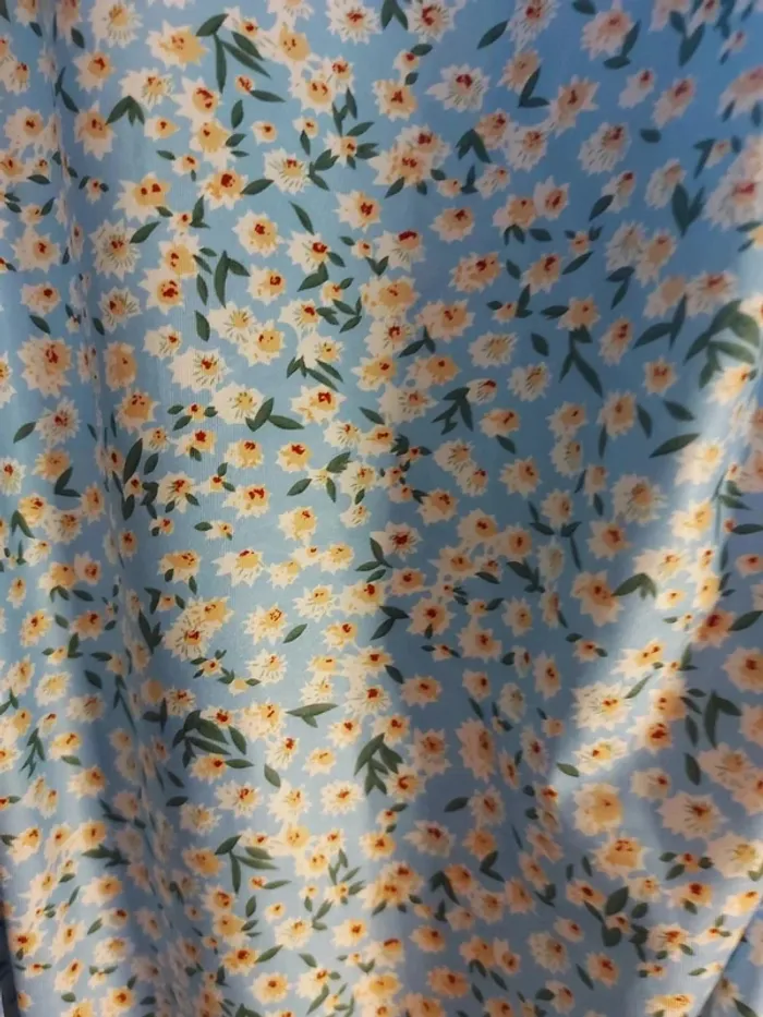 Robe fleurie avec noeud shein taille l - photo numéro 3