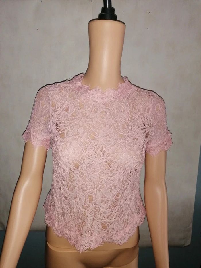 Haut transparent rose Vera & Lucy S - photo numéro 2