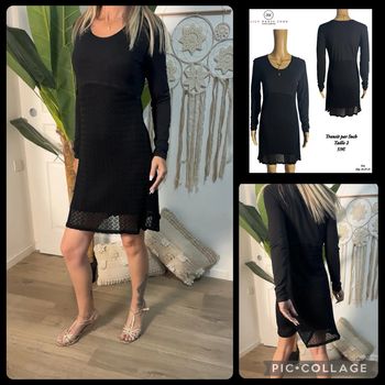 🖤 Robe noire manches longues Transit par Such – Taille 2 NEW 🖤