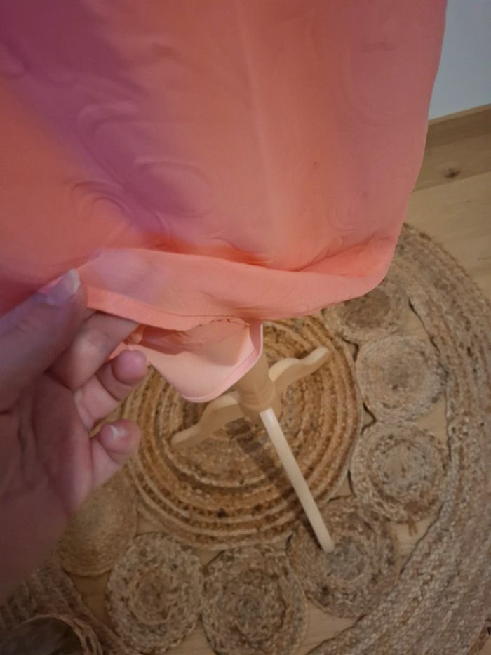 Robe fluide à motifs rose/corail LC Waikiki taille M 38 - photo numéro 5