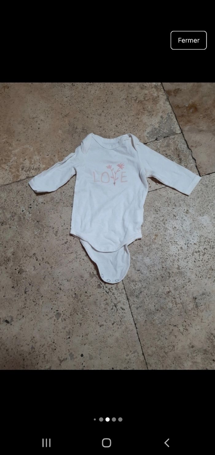Robe + collant + body fille 1 mois - photo numéro 6