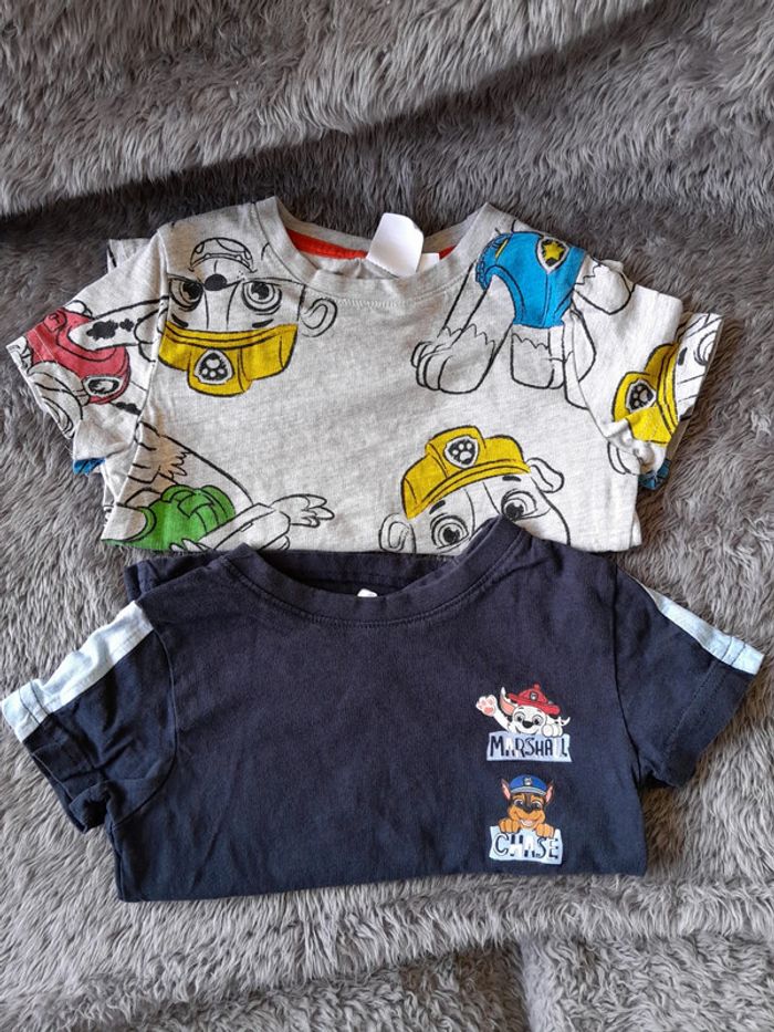 Lot 2 t-shirt paw patrol