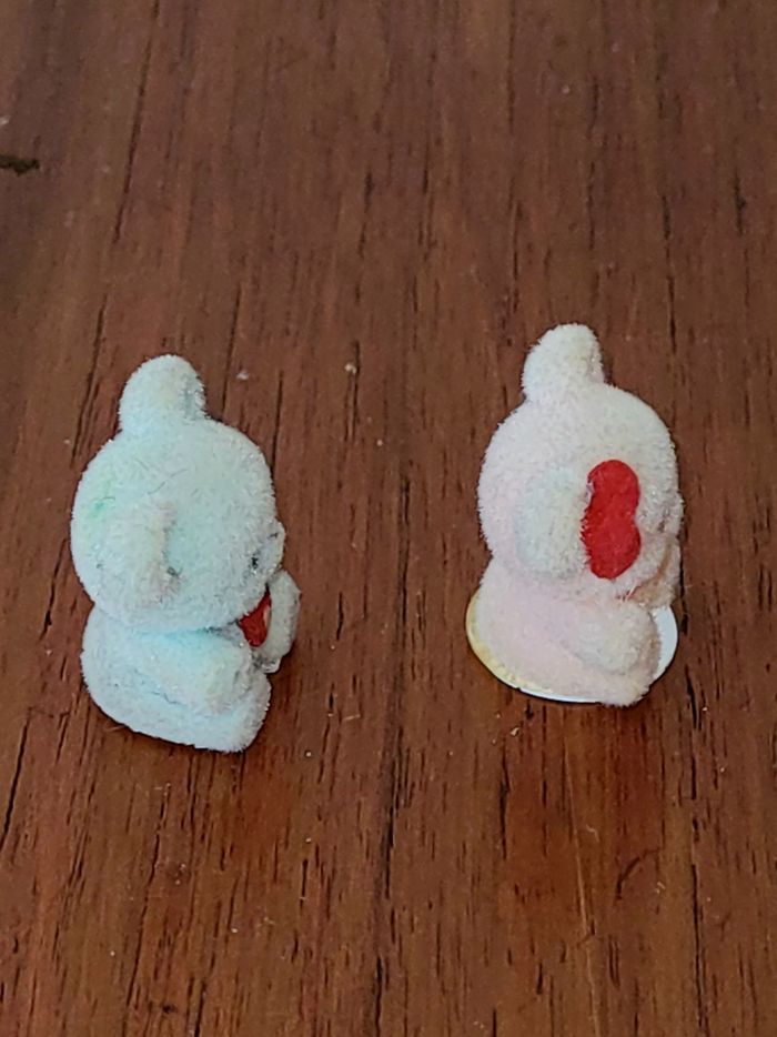 2 figurines mini ourson - vintage - photo numéro 2