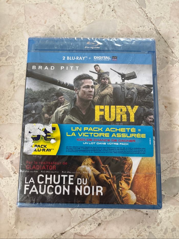 📀 Pack 2 Blu-Ray – Fury + La Chute du Faucon Noir (Neuf sous blister) - photo numéro 3
