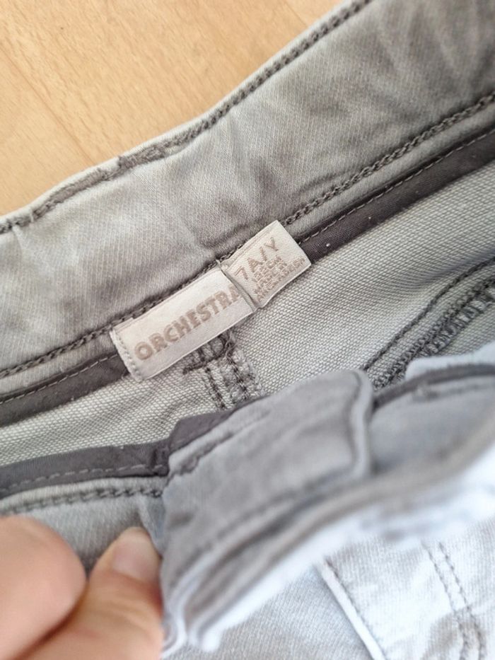Short en jean gris taille 7 ans - photo numéro 3