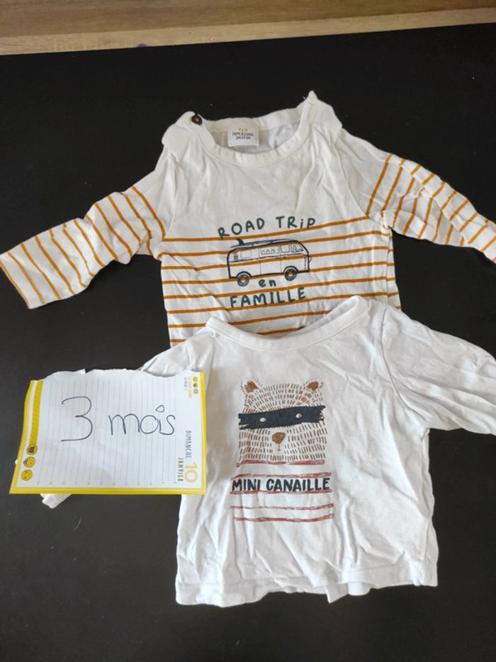 Lot de deux manches longues