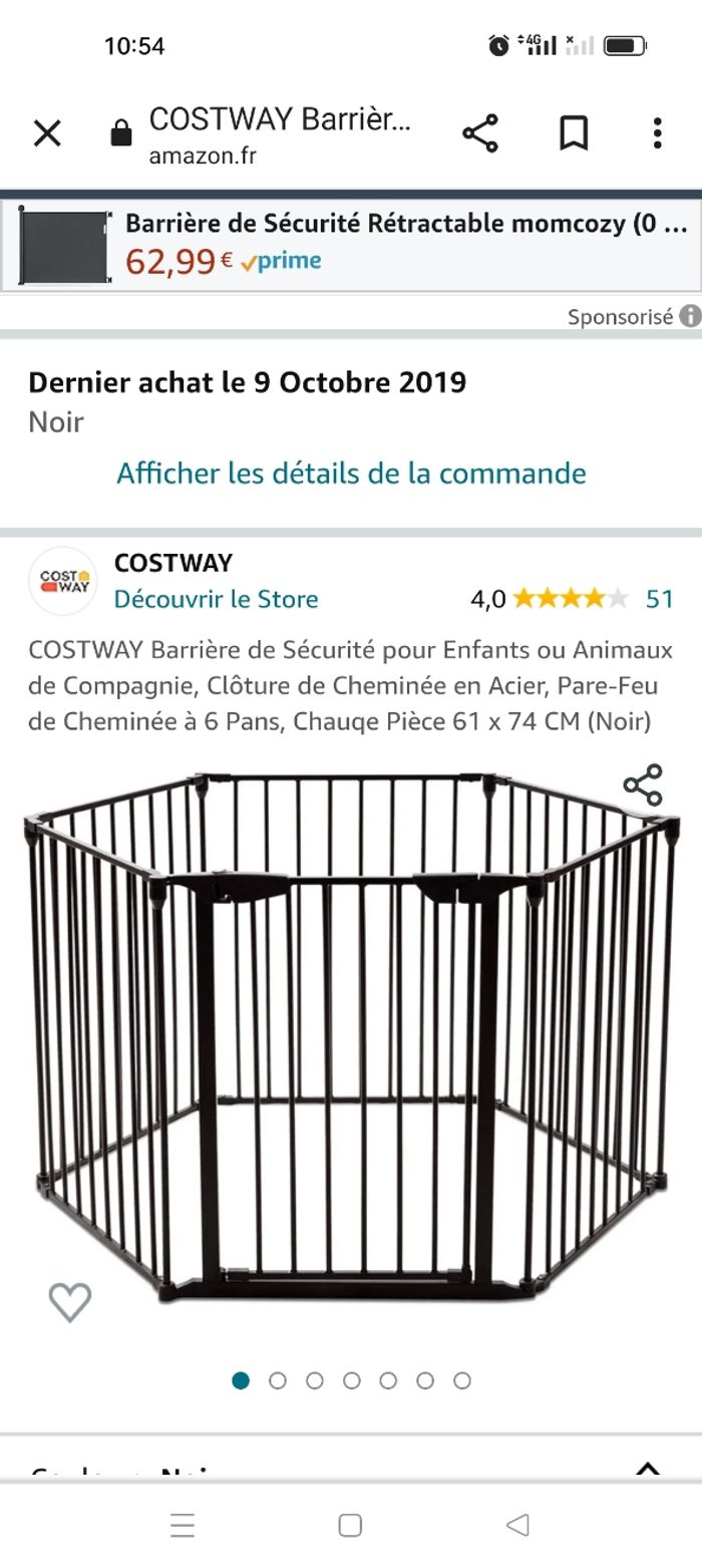 Barrière de sécurité poêle/cheminée Beebs