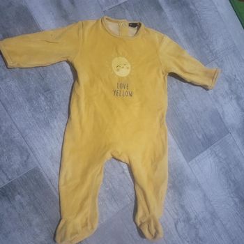 Pyjama velours  kiabi mixte 12mois