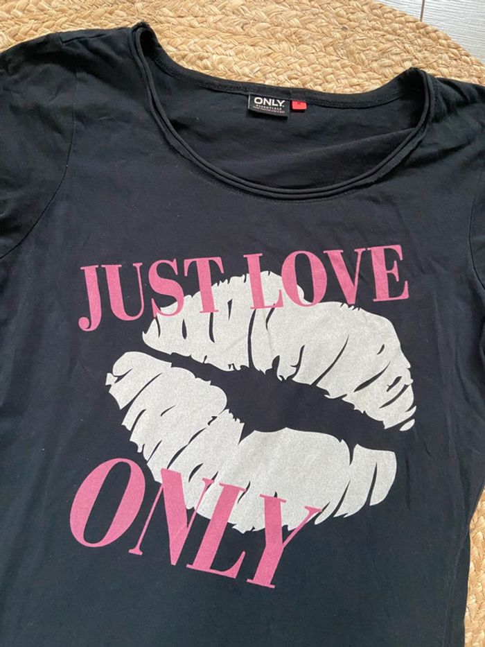 T-shirt femme noir Only Taille M - photo numéro 2