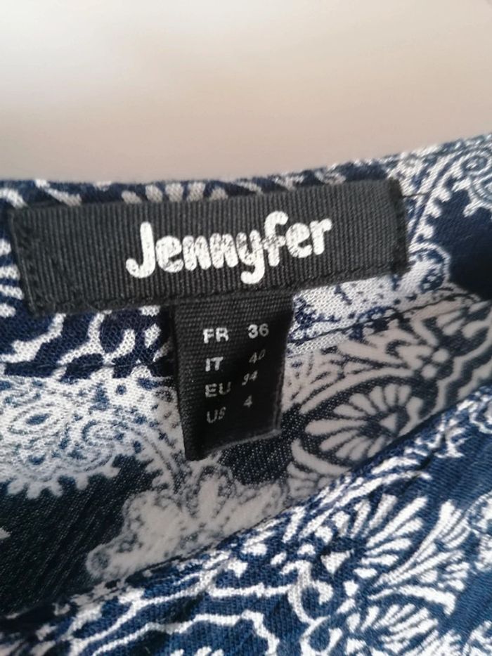 Robe de plage boutonnée bleue Jennyfer taille 36 - photo numéro 6