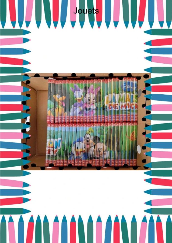 lot : 50 livres + 50 dvd la maisonde mickey / super état - photo numéro 2