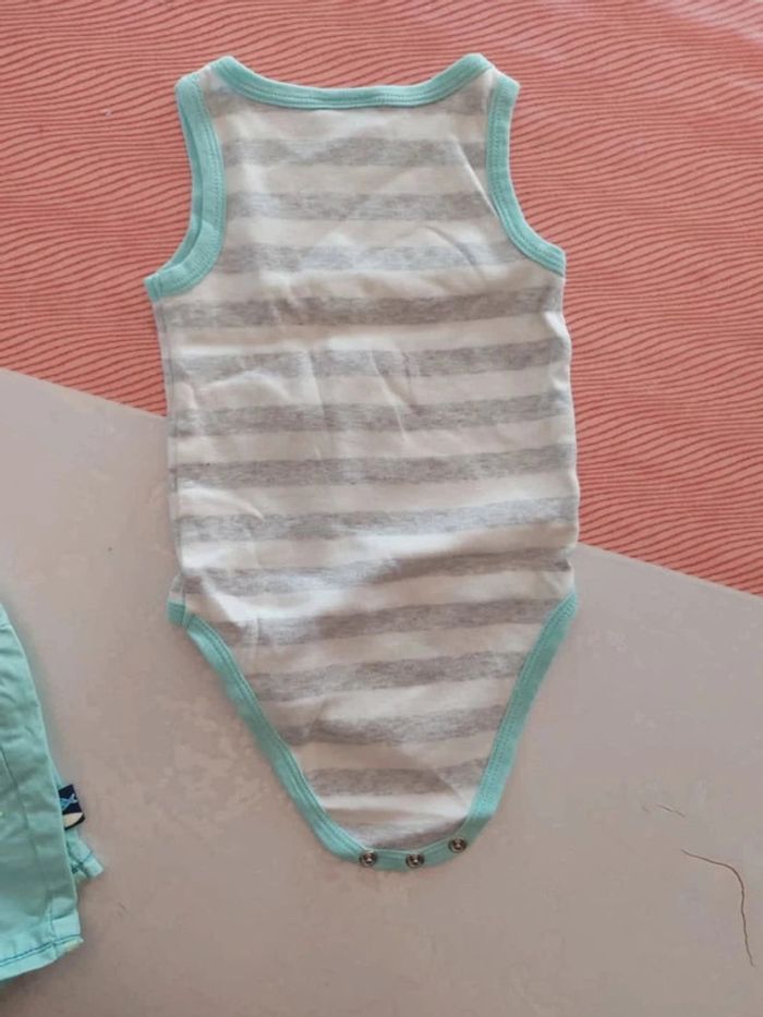 Ensemble short body ébardeur Sergent Major 9 mois - photo numéro 9