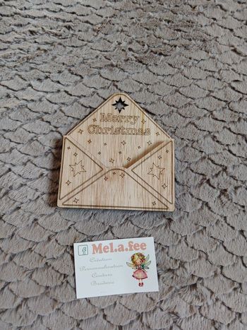 Ornement pour lettre au père Noël personnalisée