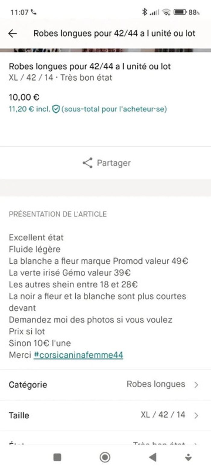Jolies robes 44 lot de 7 - photo numéro 7